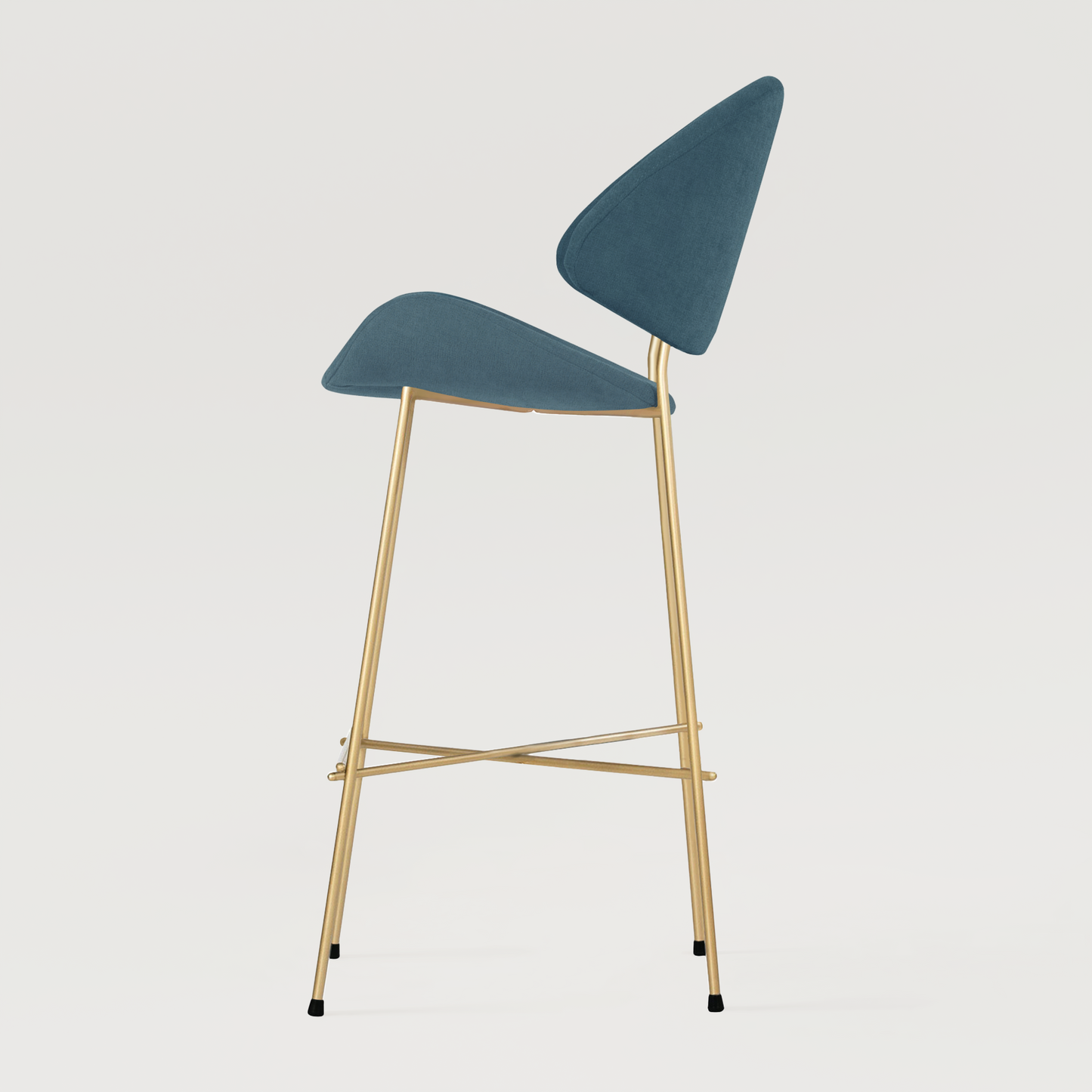 Bar stool Cheri Bar Trend Gold High - Blue