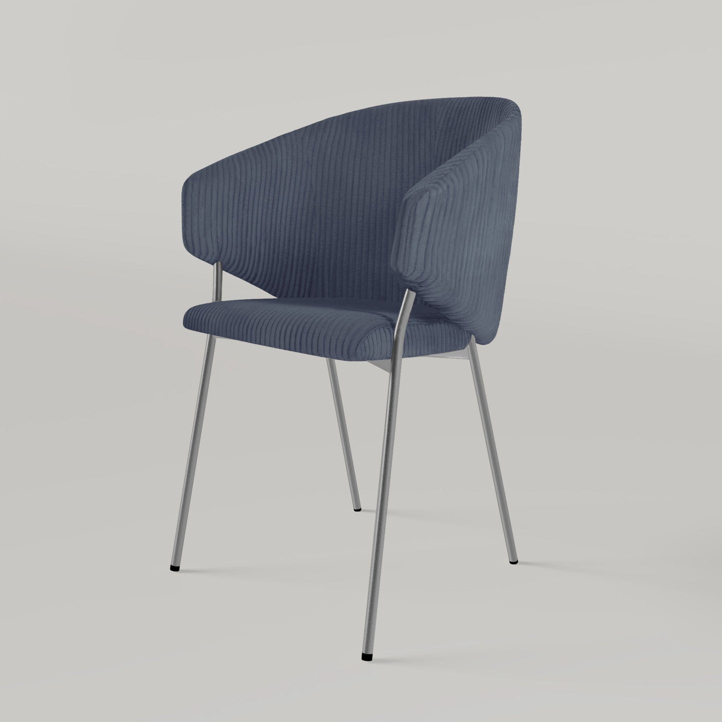 Chair Throne Cord Chrome - Blue Demin