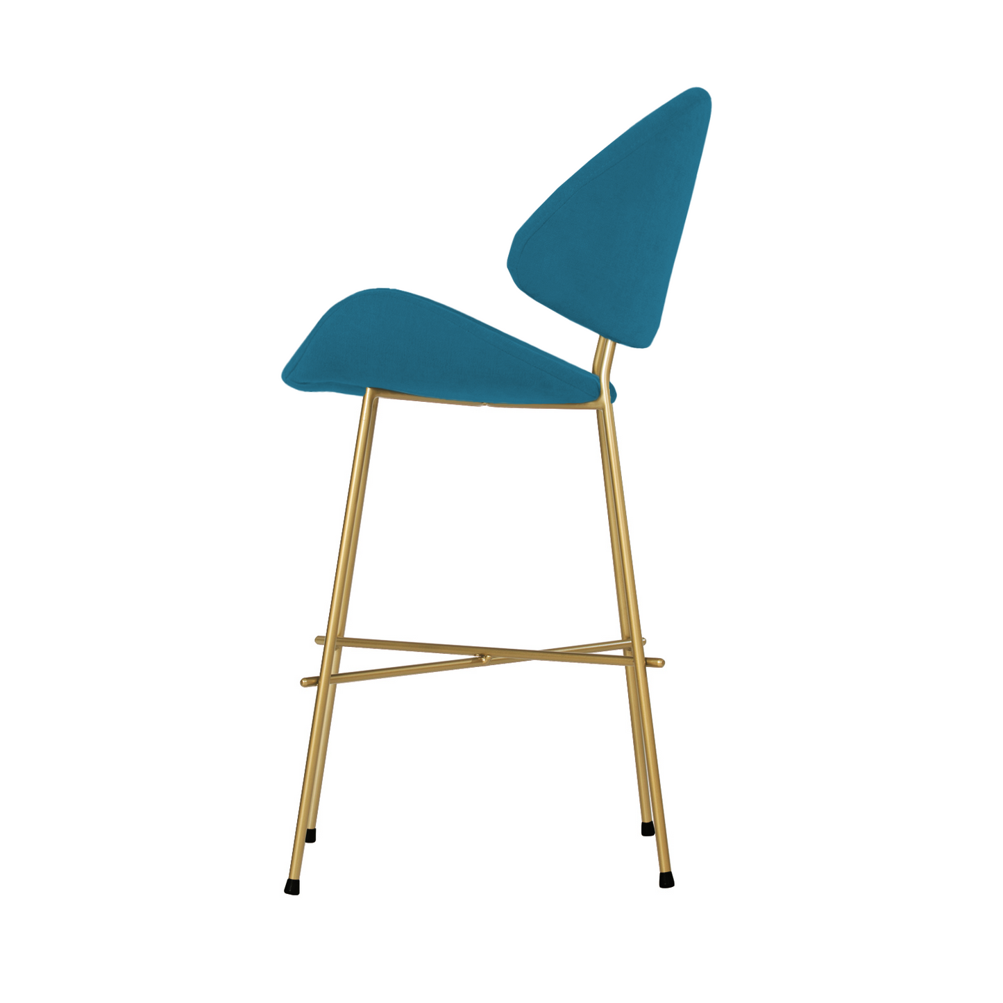 Bar stool Cheri Bar Trend Gold Low - Navy Blue