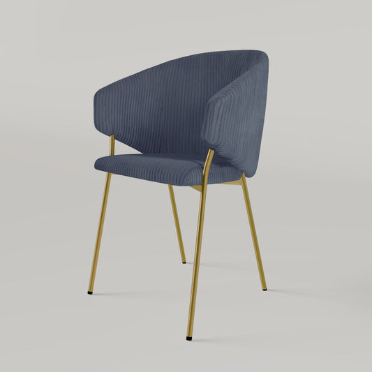 Chair Throne Cord Gold - Blue Demin