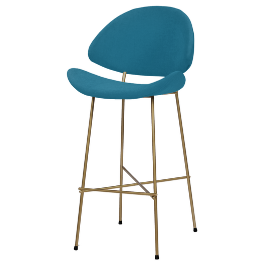 Bar stool Cheri Bar Trend Copper High - Navy Blue