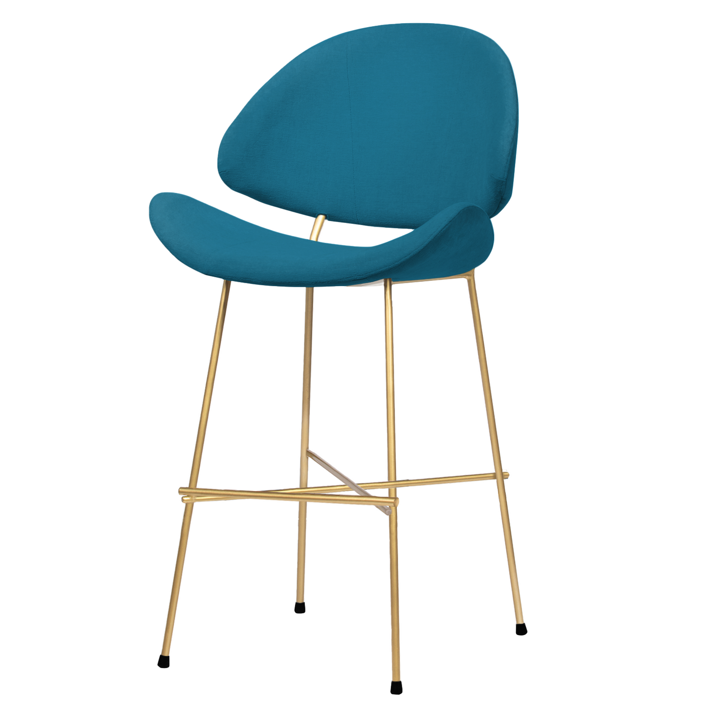 Bar stool Cheri Bar Trend Gold Low - Navy Blue