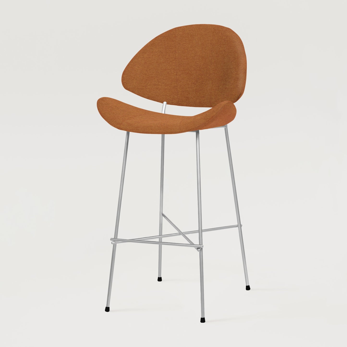 Bar stool Cheri Bar Maero Chrome High - Rust