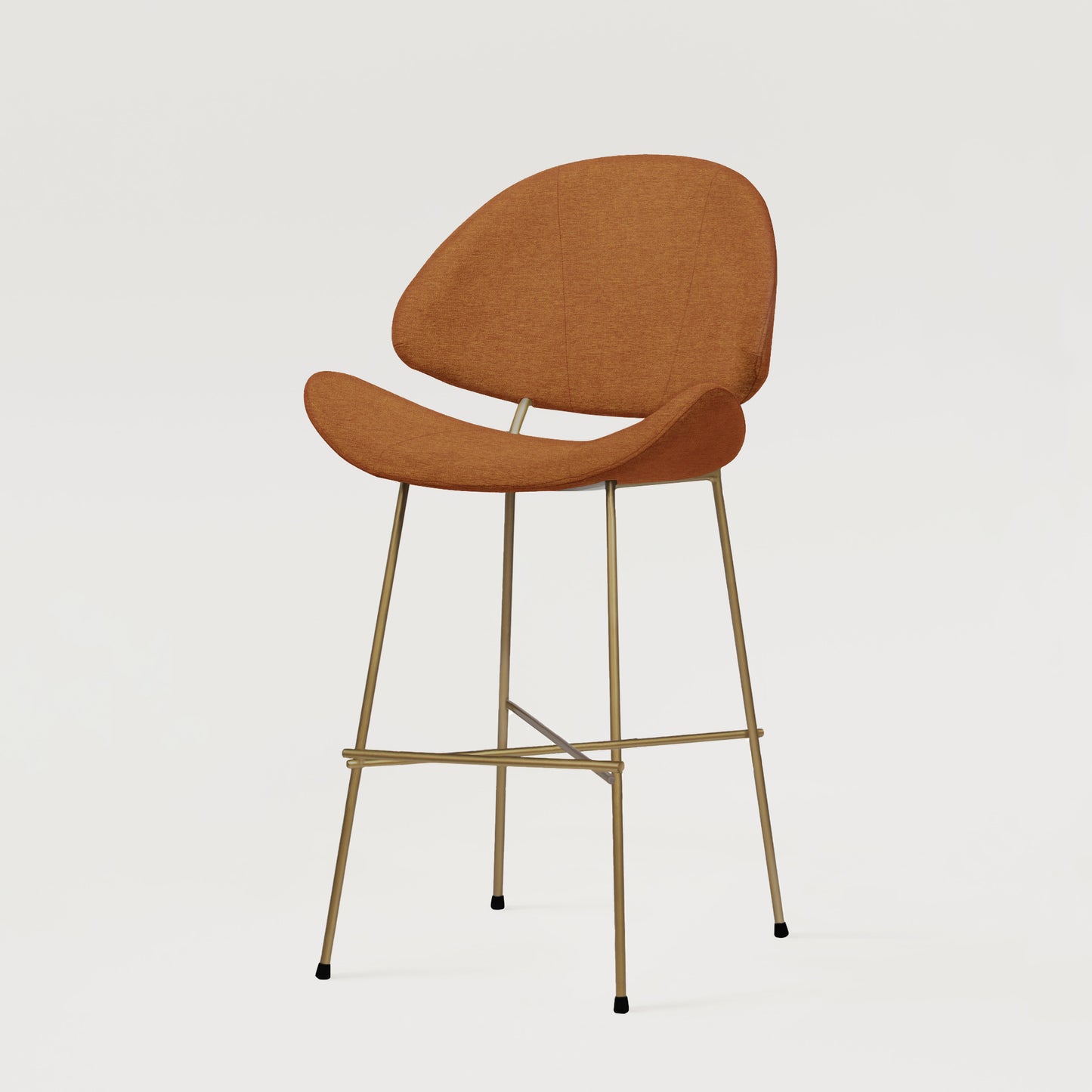Bar stool Cheri Bar Maero Copper Low - Rust