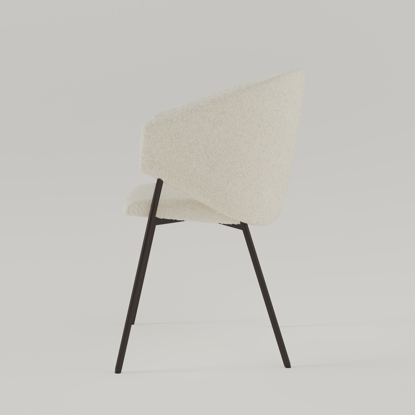 Chair Throne Boucle Standard - 03 - Ecru