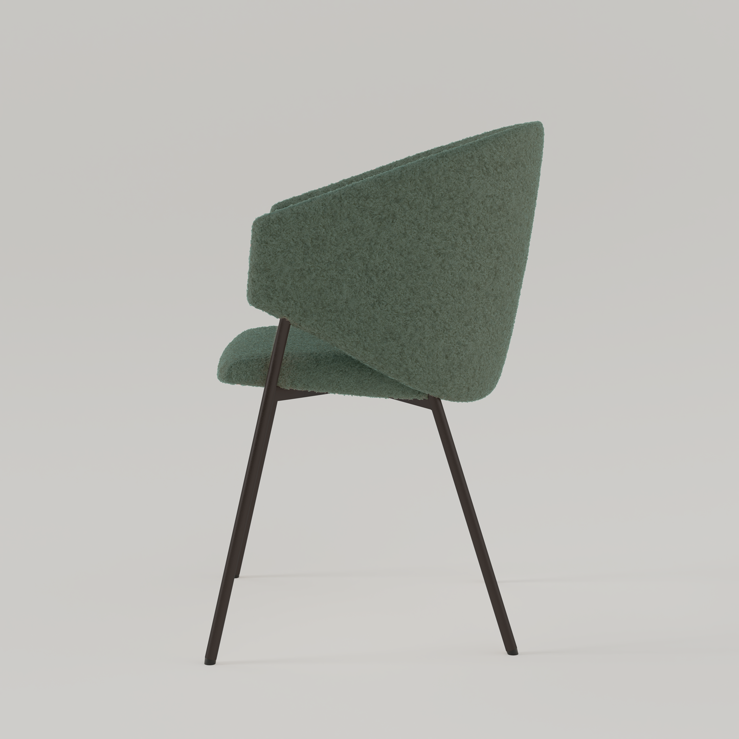 Chair Throne Boucle Standard - 37 - Dark Green