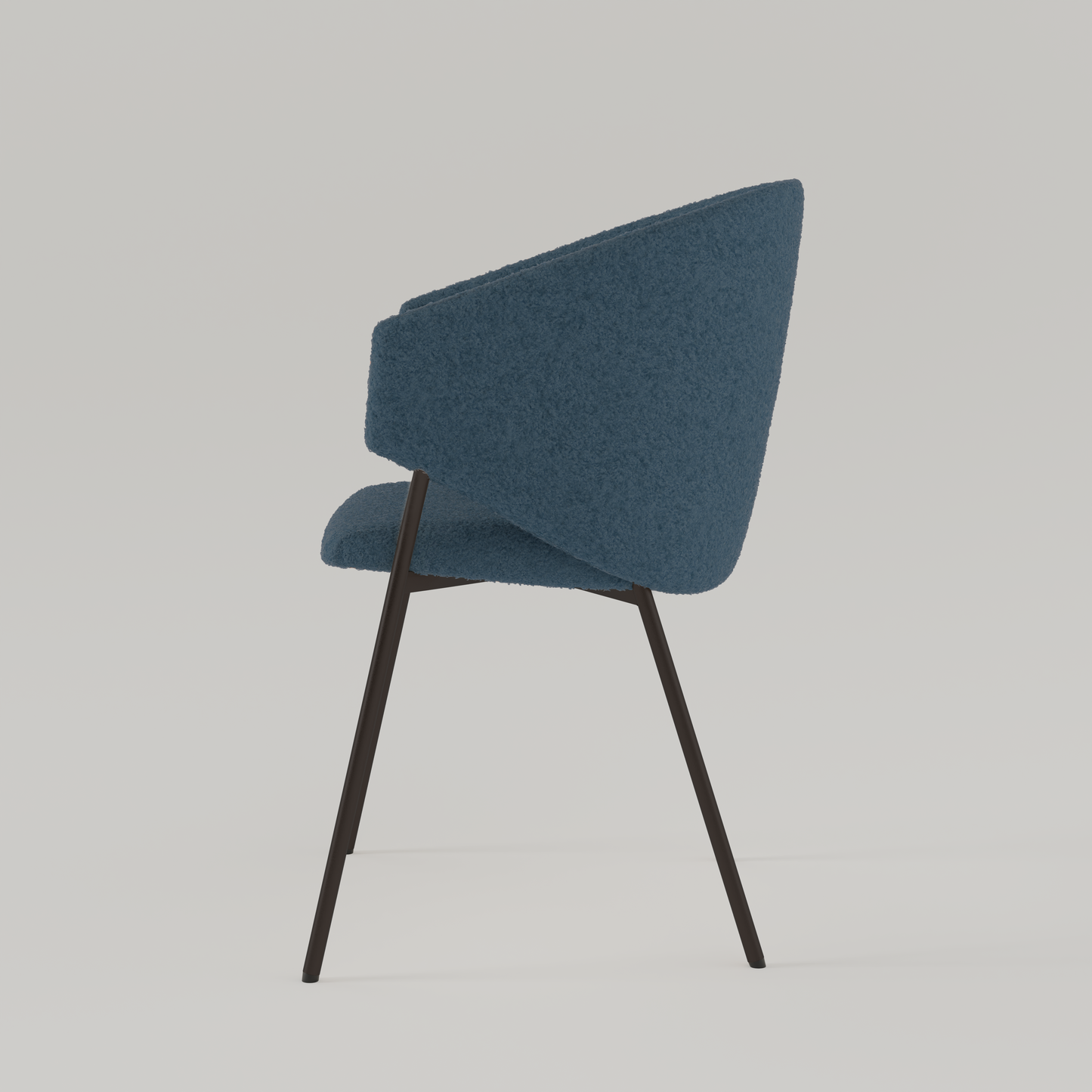 Chair Throne Boucle Standard - 77 - Dark Blue