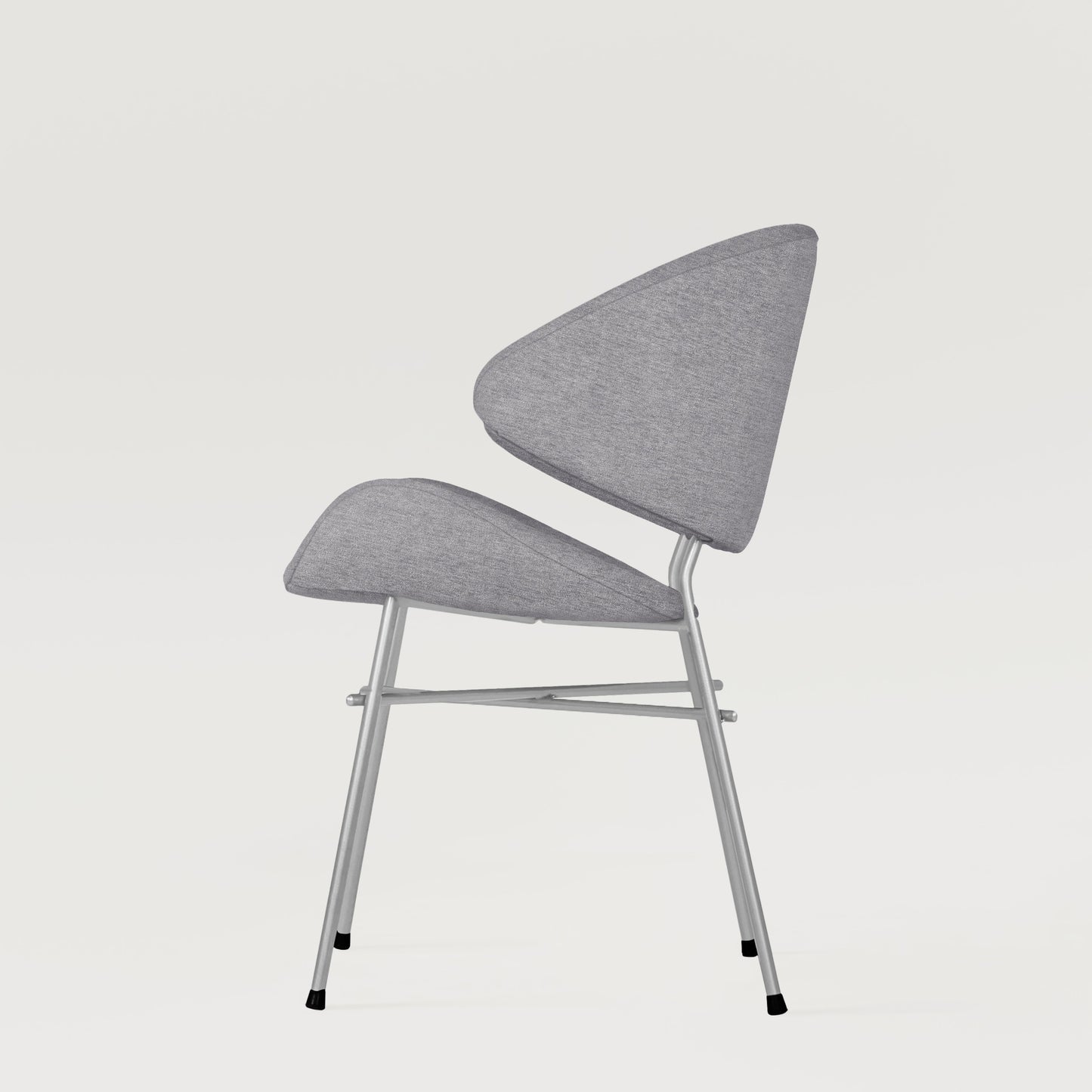 Chair Cheri Maero Chrome - Jasnoszare