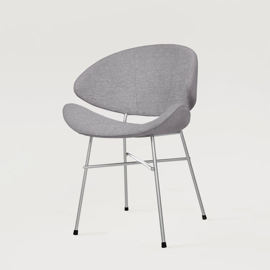 Chair Cheri Maero Chrome - Jasnoszare