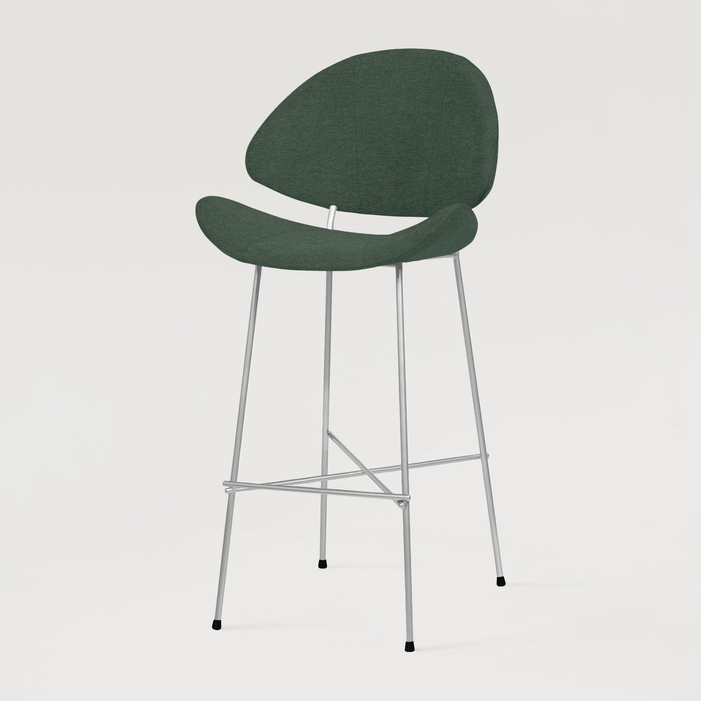 Bar stool Cheri Bar Maero Chrome High - Sea Green