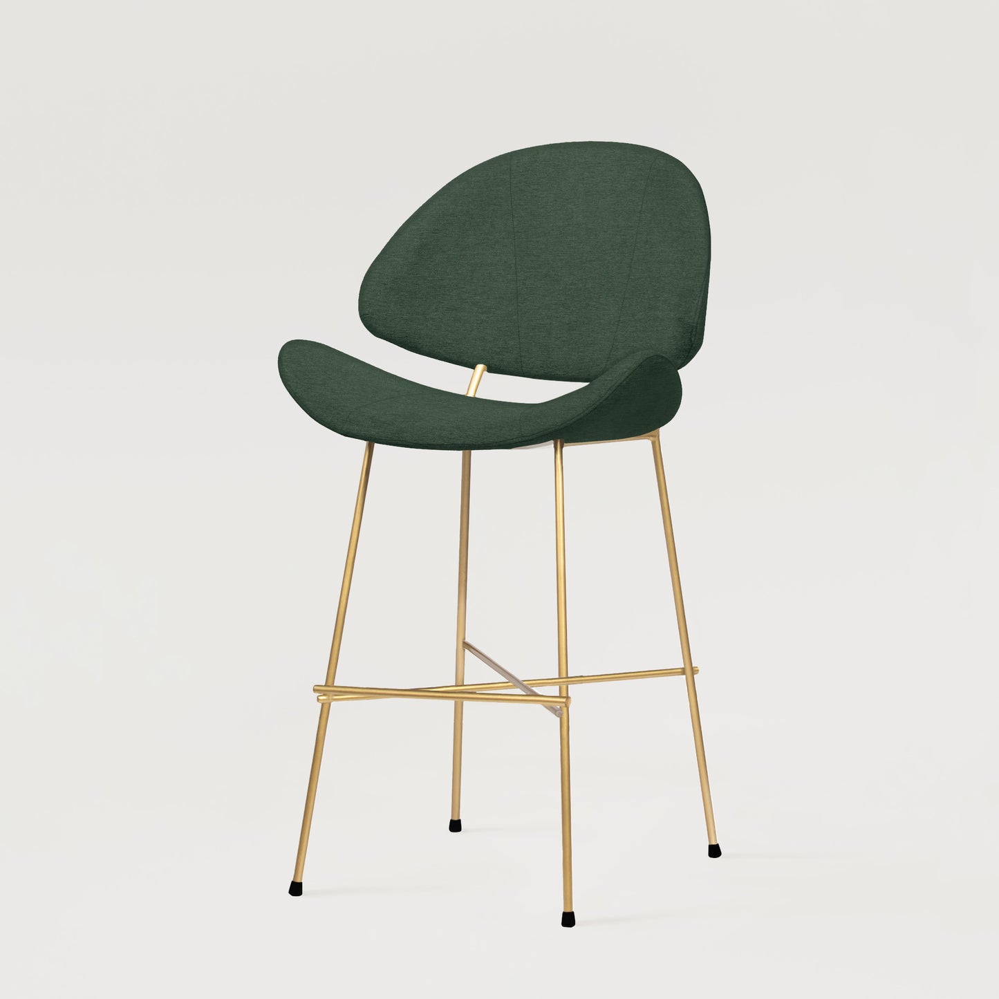 Bar stool Cheri Bar Maero Gold Low - Sea Green