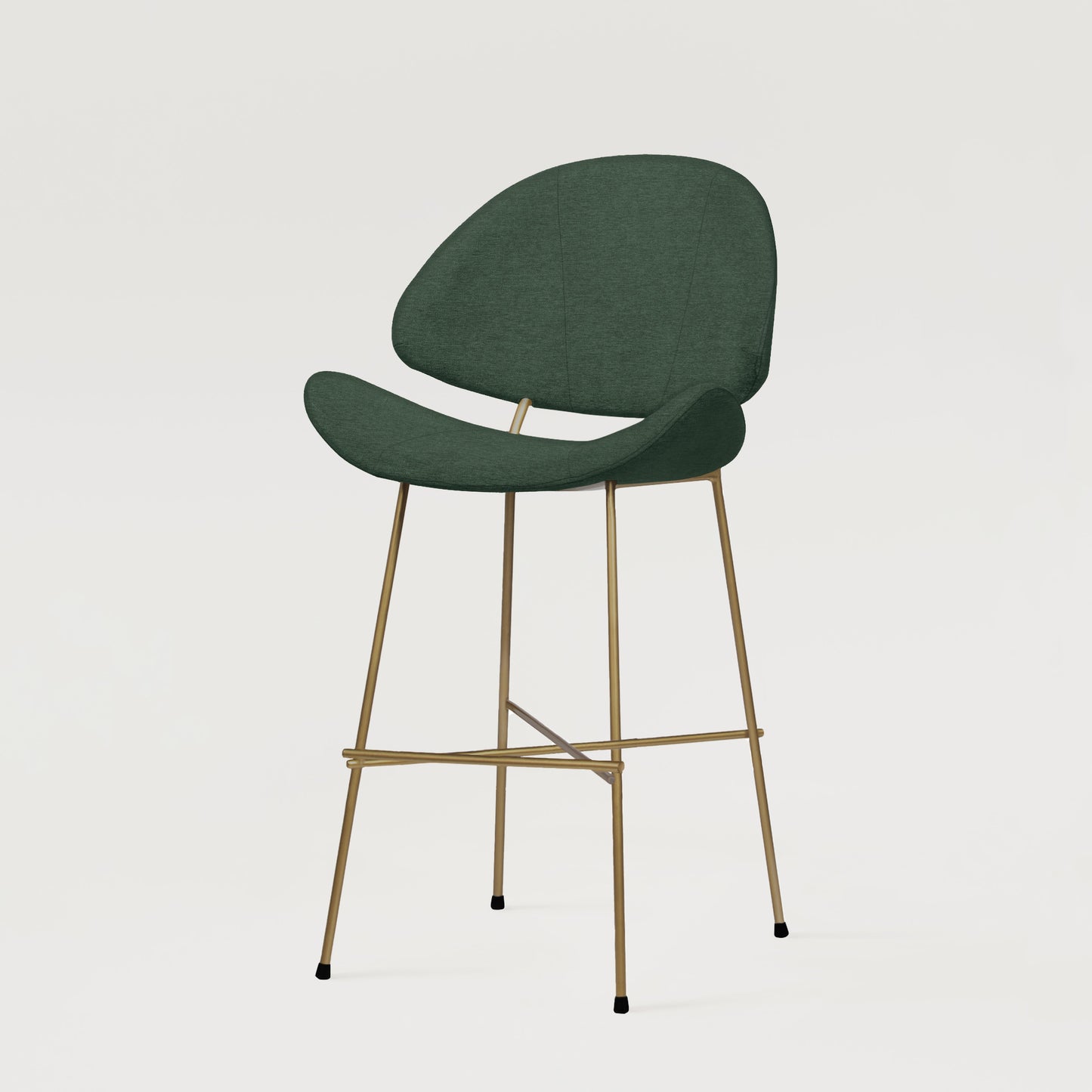 Bar stool Cheri Bar Maero Copper Low - Sea Green