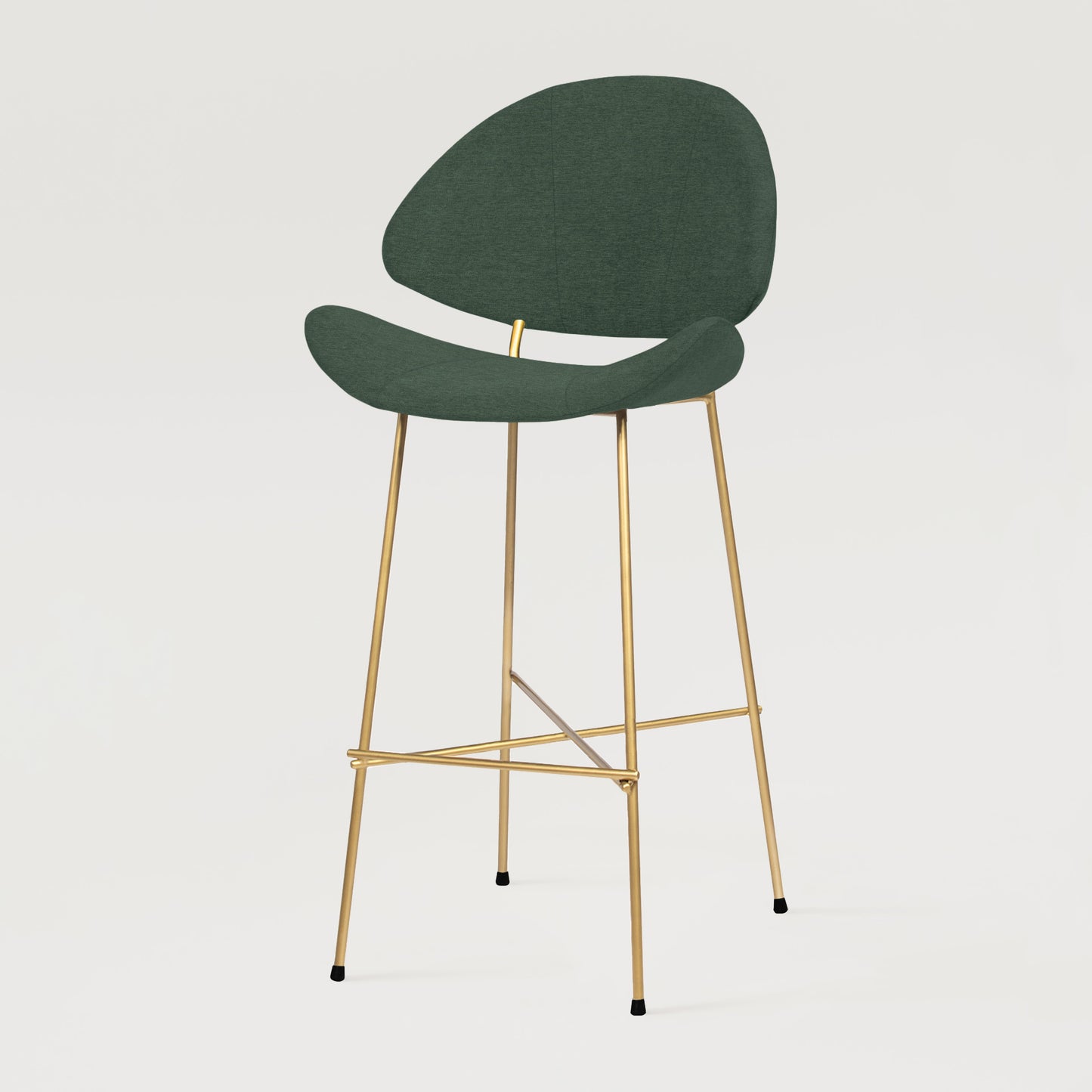 Bar stool Cheri Bar Maero Gold High - Sea Green
