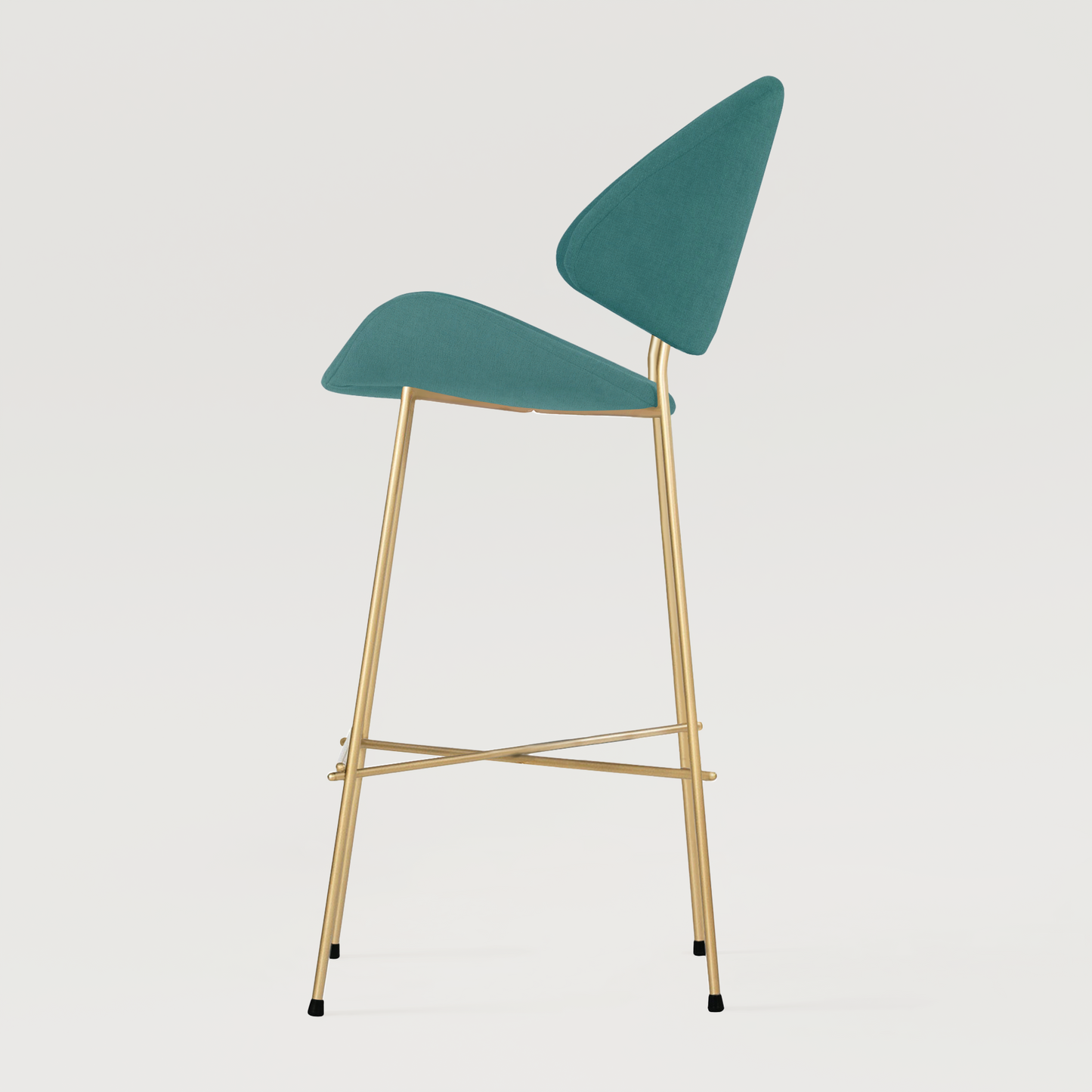 Bar stool Cheri Bar Trend Gold High - Turquoise