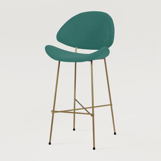 Bar stool Cheri Bar Trend Copper High - Turquoise