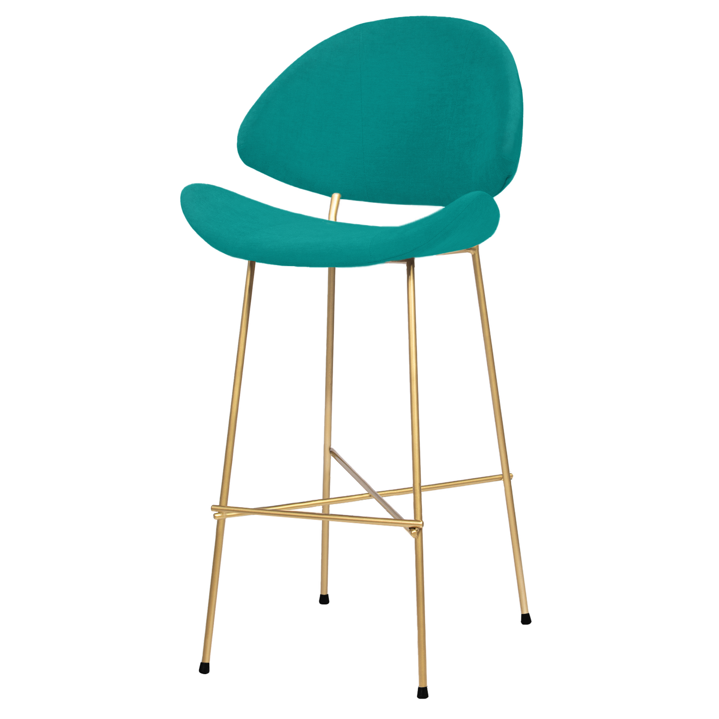 Bar stool Cheri Bar Trend Gold High - Turquoise