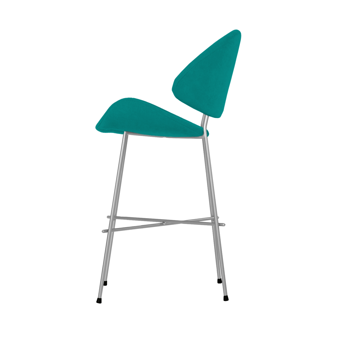 Bar stool Cheri Bar Trend Chrome Low - Turquoise