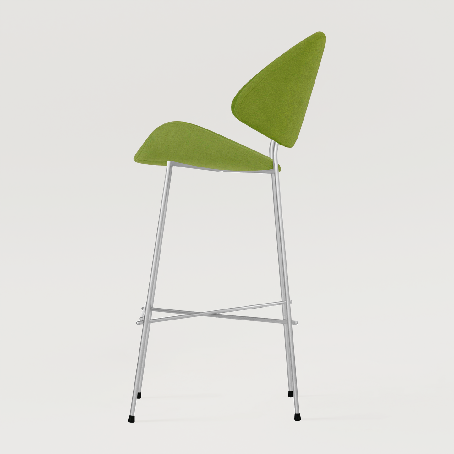 Bar stool Cheri Bar Trend Chrome High - Green