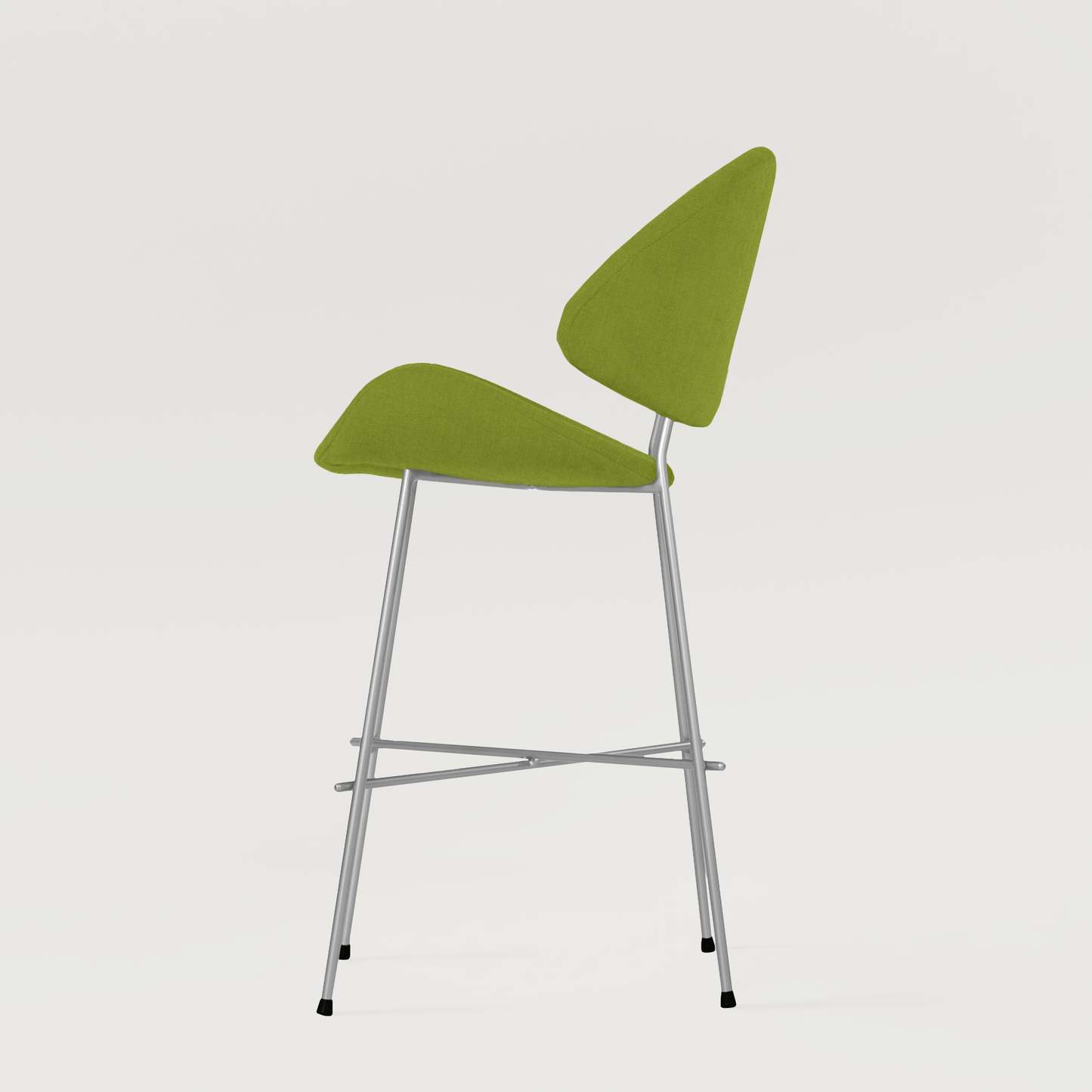 Bar stool Cheri Bar Trend Chrome Low - Green