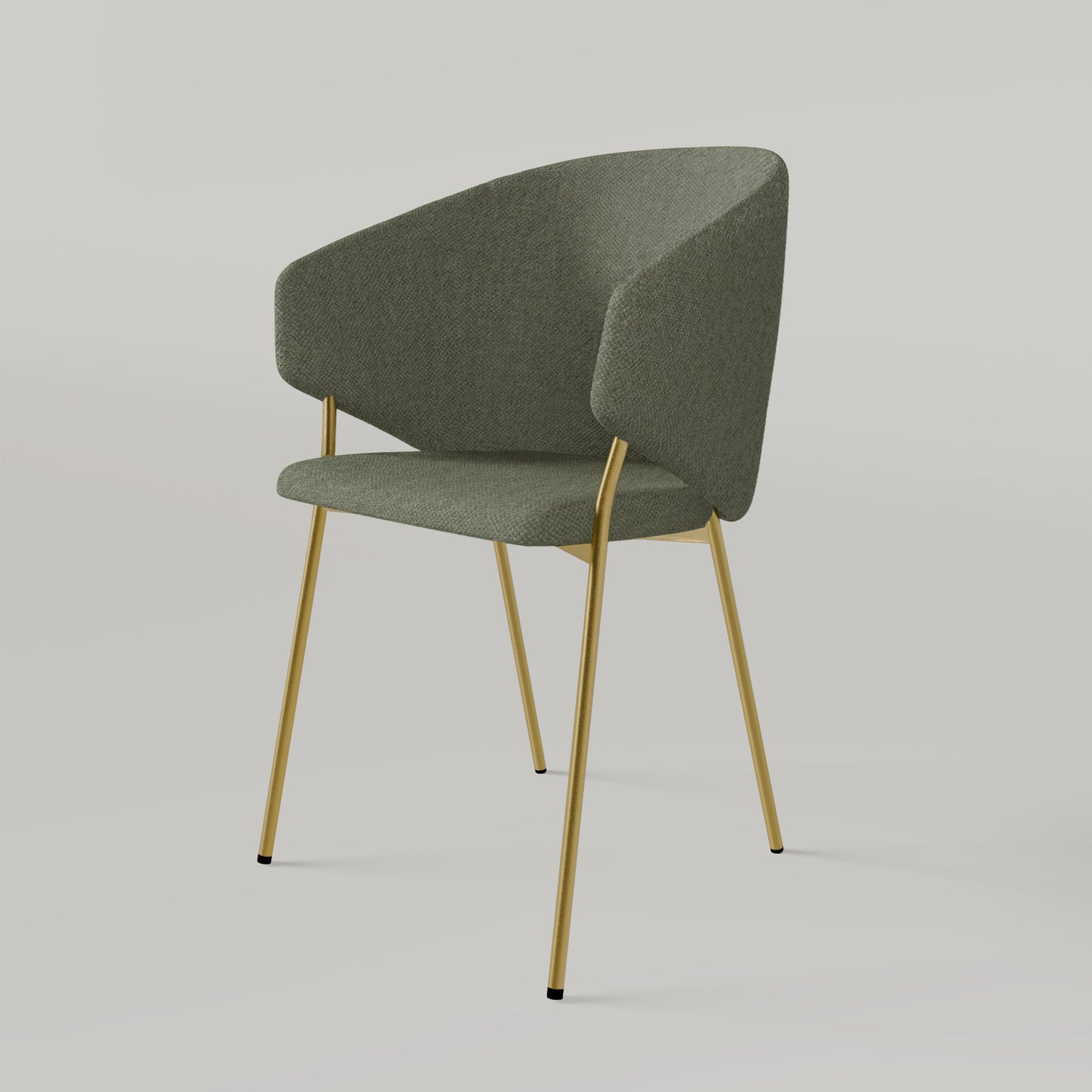 Chair Throne Alvaro Gold - Green