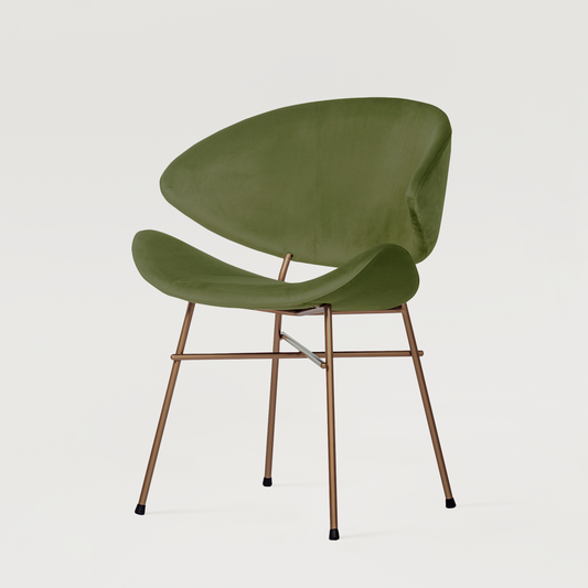 Chair Cheri Velours Copper - Green