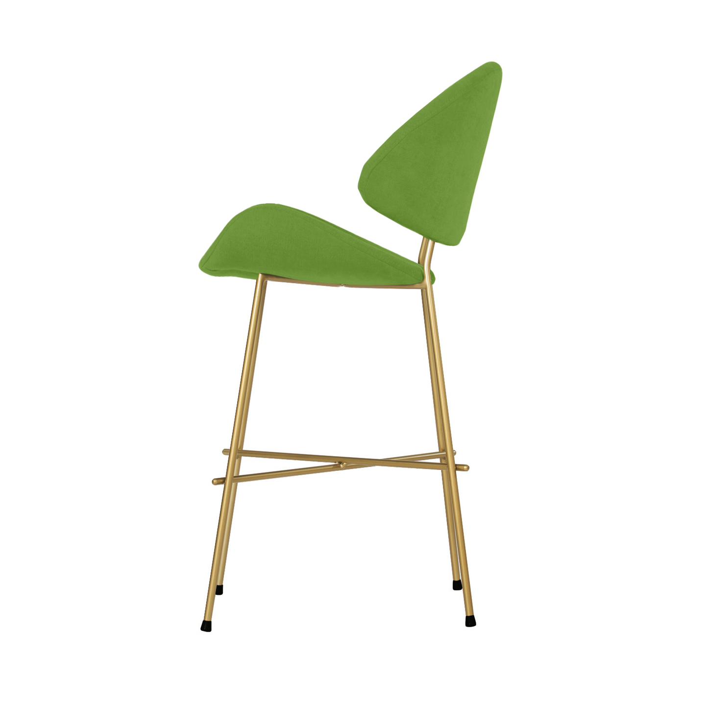 Bar stool Cheri Bar Trend Gold Low - Green