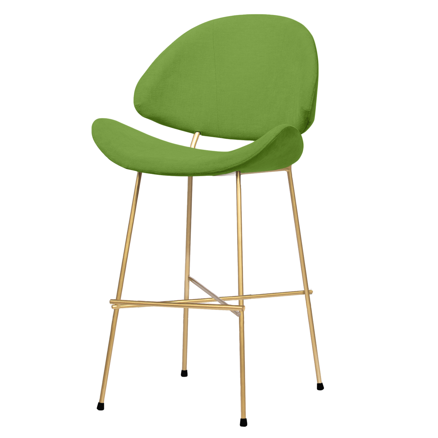 Bar stool Cheri Bar Trend Gold Low - Green