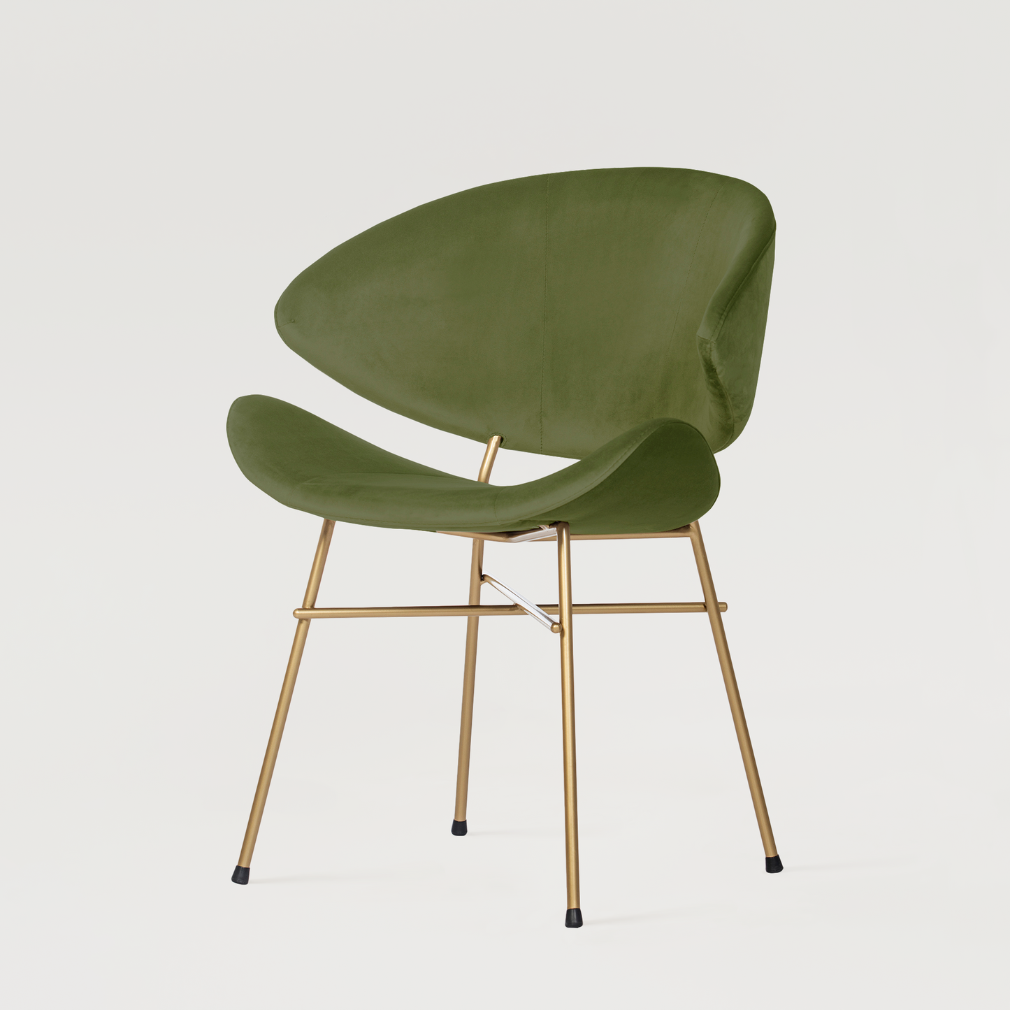 Chair Cheri Velours Gold - Green