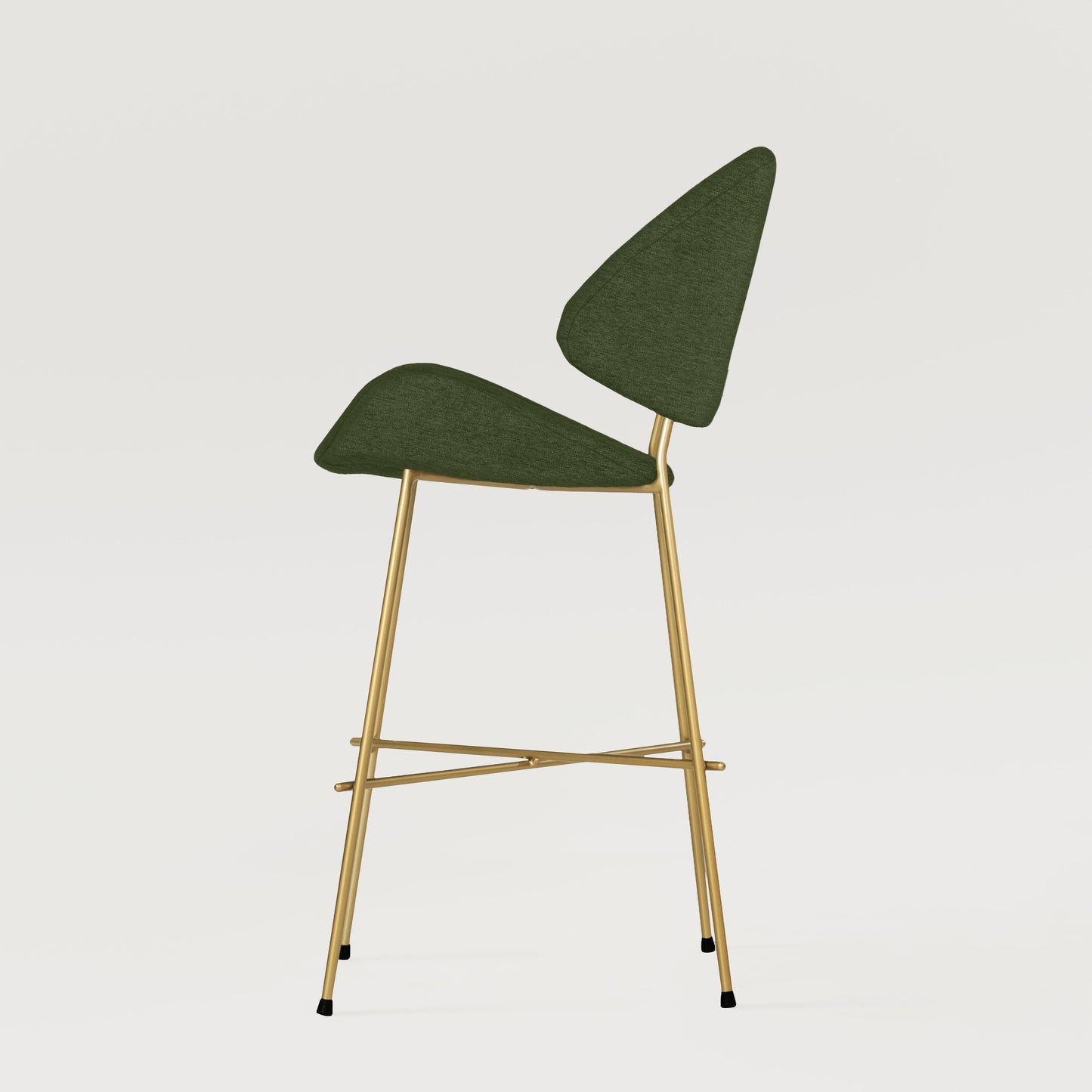Bar stool Cheri Bar Maero Gold Low - Dark Green
