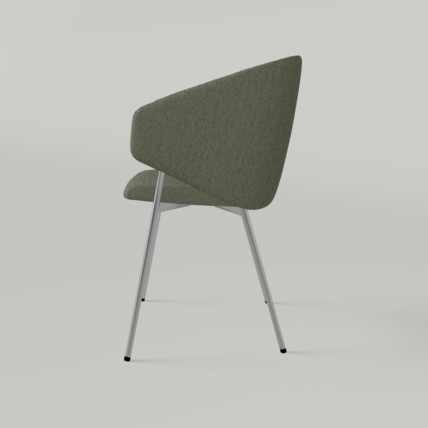 Chair Throne Alvaro Chrome - Green