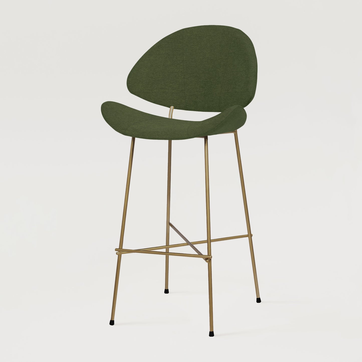 Bar stool Cheri Bar Maero Copper High - Dark Green