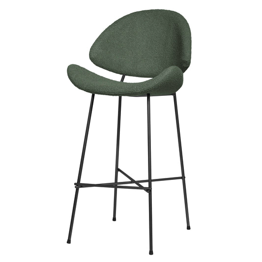 Bar stool Cheri Bar Boucle High - Dark Green