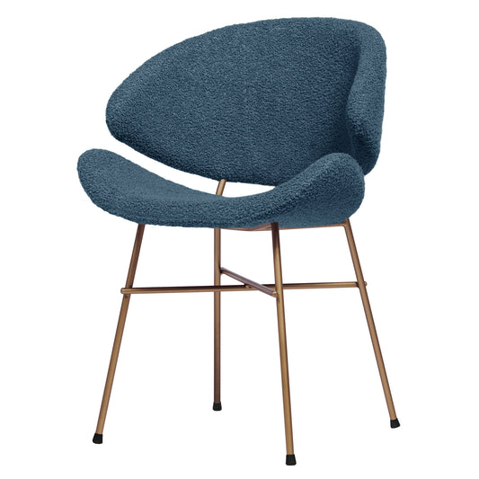 Chair Cheri Boucle Copper - Dark Blue