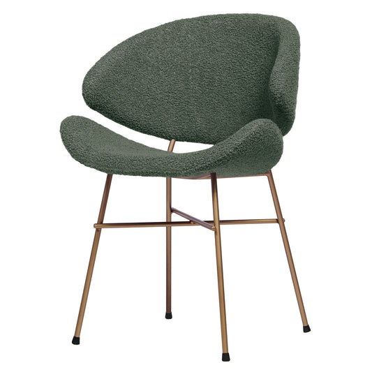 Chair Cheri Boucle Copper - Dark Green