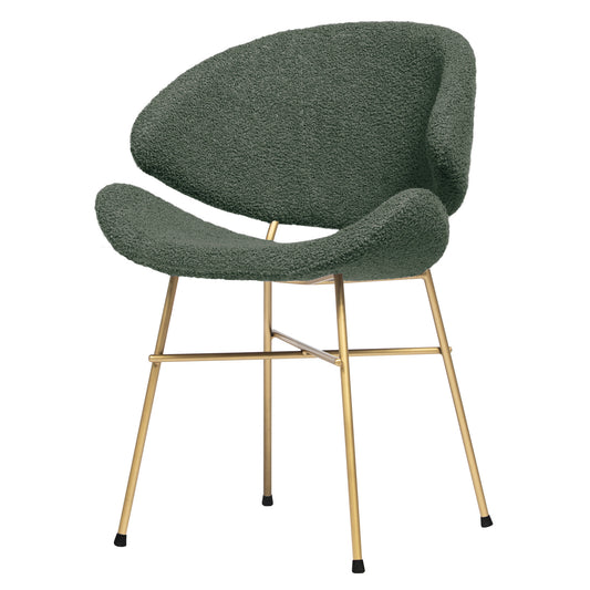 Chair Cheri Boucle Gold - Dark Green
