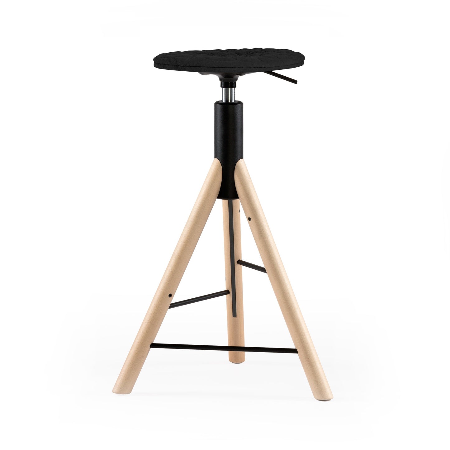 Bar stool Mannequin Bar 01 natural - Black