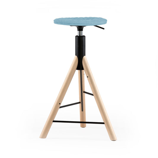 Bar stool Mannequin Bar 01 natural - Light Blue