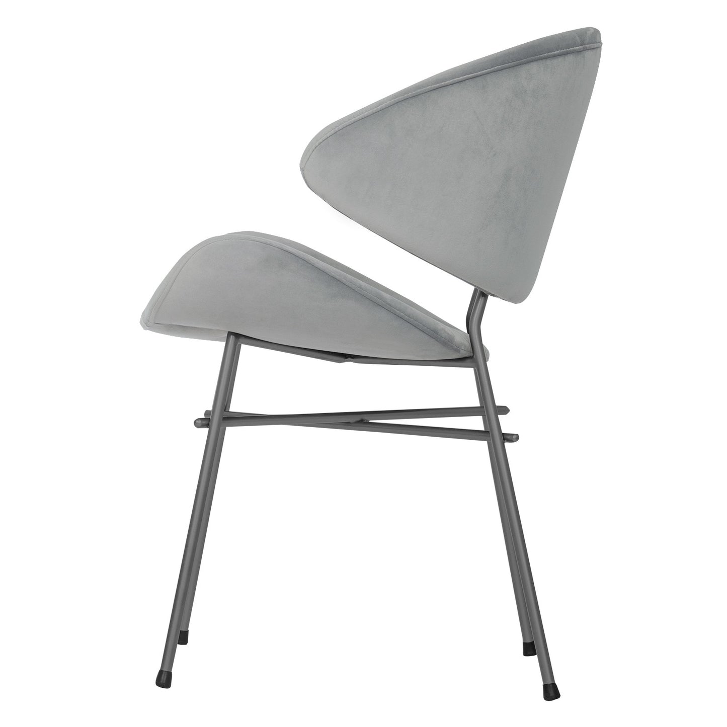 Chair Cheri Velours - Light Grey
