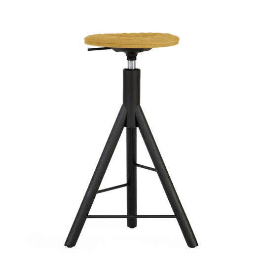 Bar stool Mannequin Bar 01 black - Mustard
