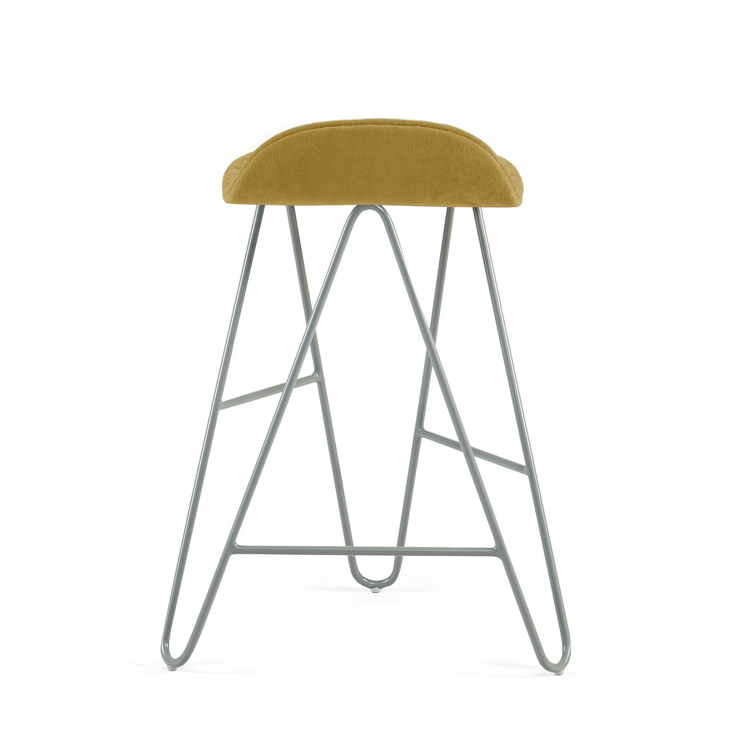 Bar stool Mannequin Bar 02 Low - Mustard