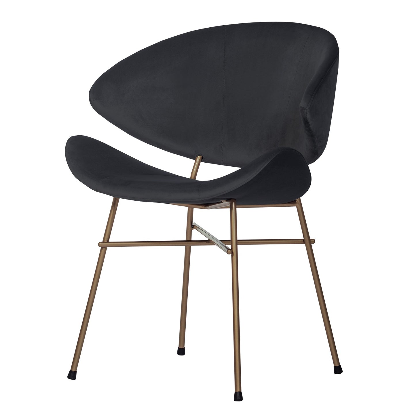 Chair Cheri Velours Copper - Black