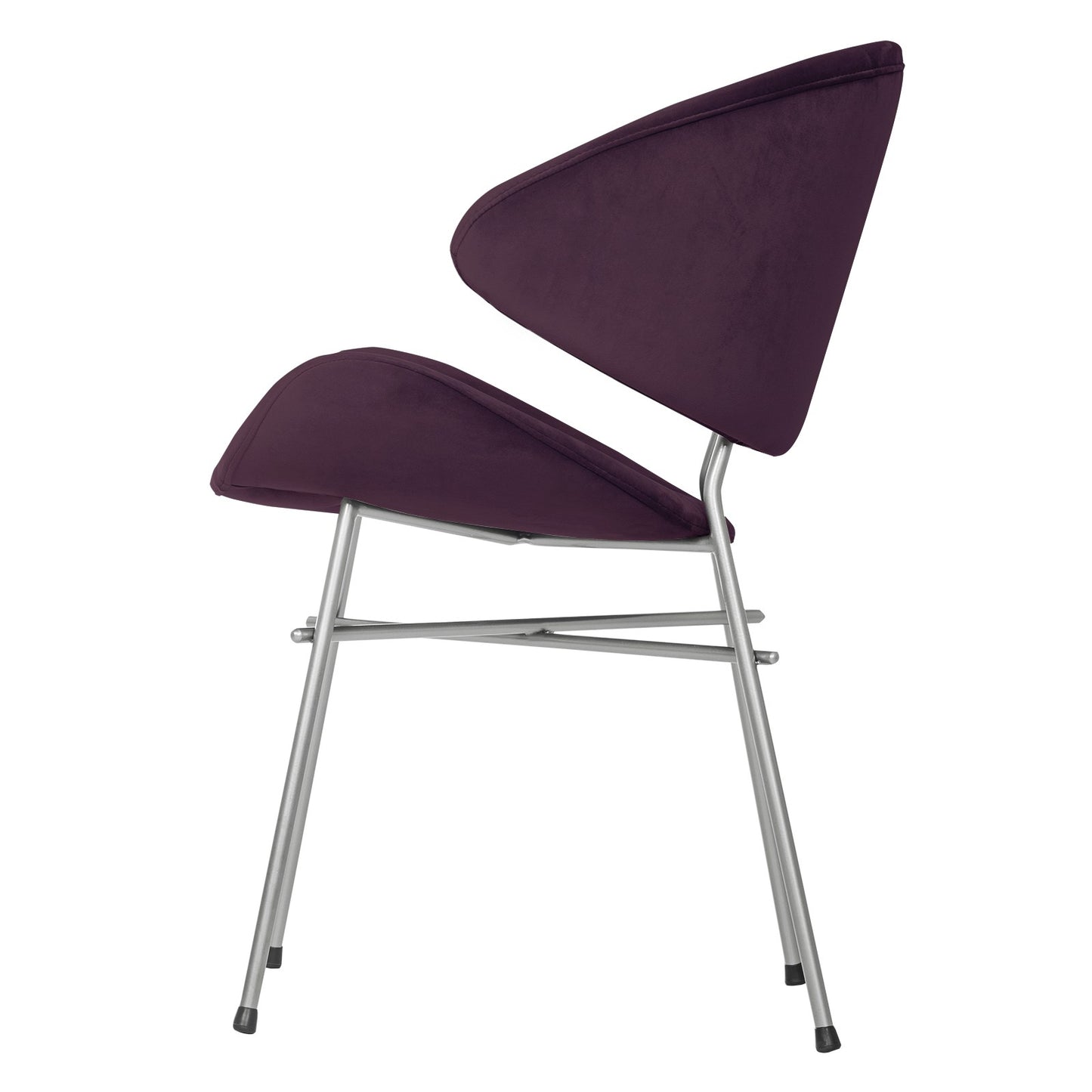 Chair Cheri Velours Chrome - Purple