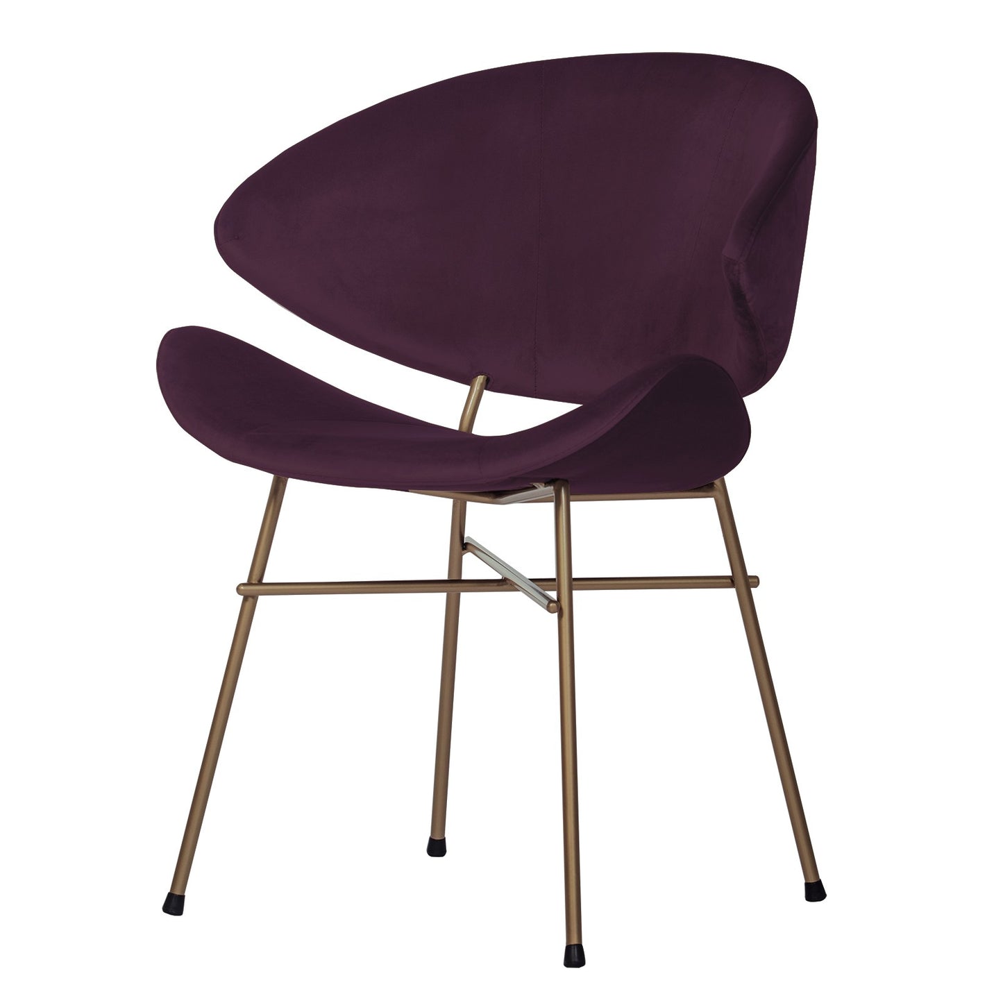 Chair Cheri Velours Copper - Purple