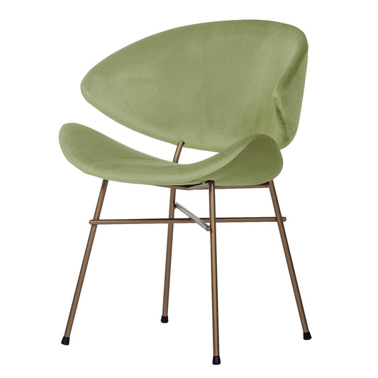 Chair Cheri Velours Copper - Light Green