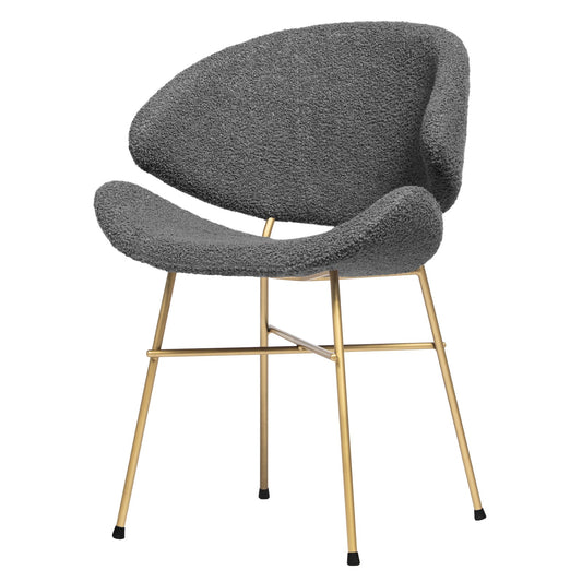 Chair Cheri Boucle Gold - Dark Grey